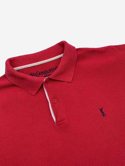 YVES SAINT LAURENT POUR HOMME POLOSHIRT. (XXL)